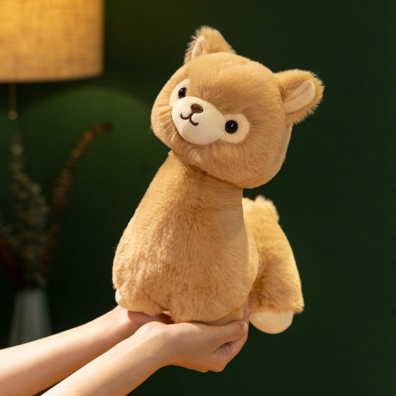 Fluffy Brown Alpaca Plush