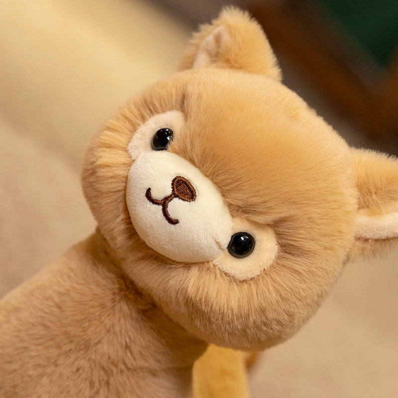 Fluffy Brown Alpaca Plush