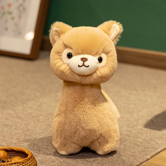 Fluffy Brown Alpaca Plush
