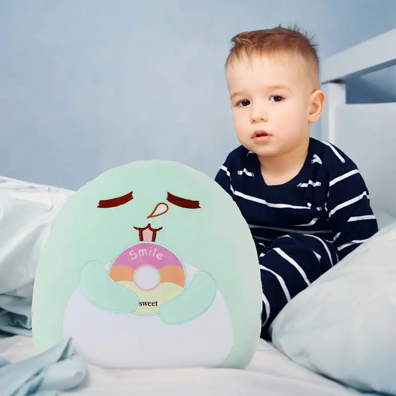 Puffy Donut Eating Dino Plush