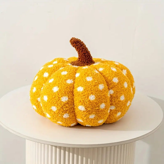 Polka Dot Pumpkin Plush