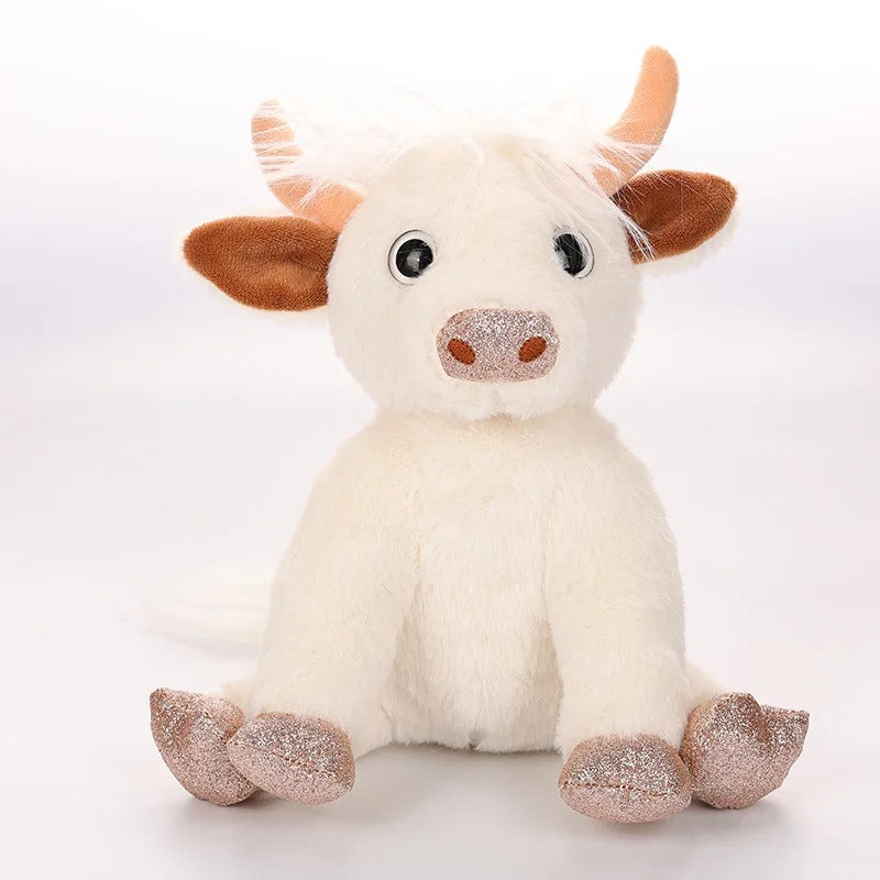 Stuffed Cute White Highland Cow