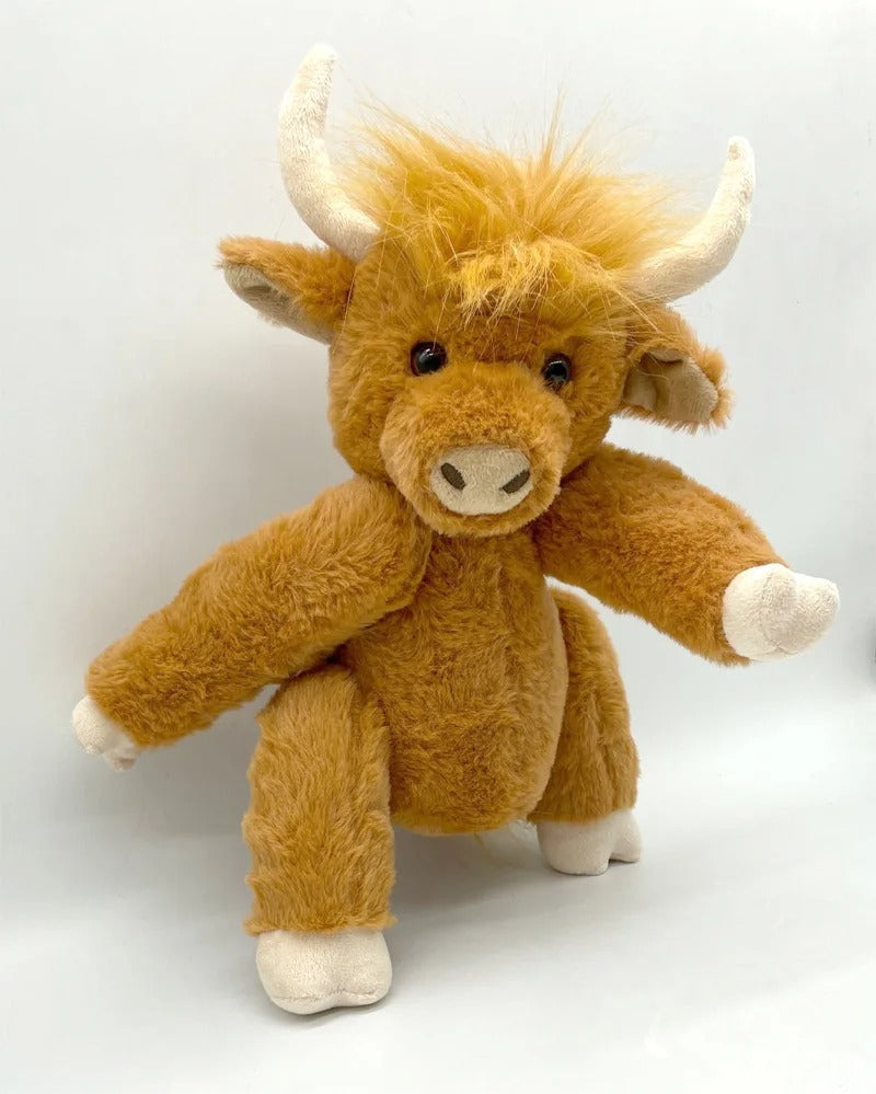 Brown Scottish Cow Stuffed Animal