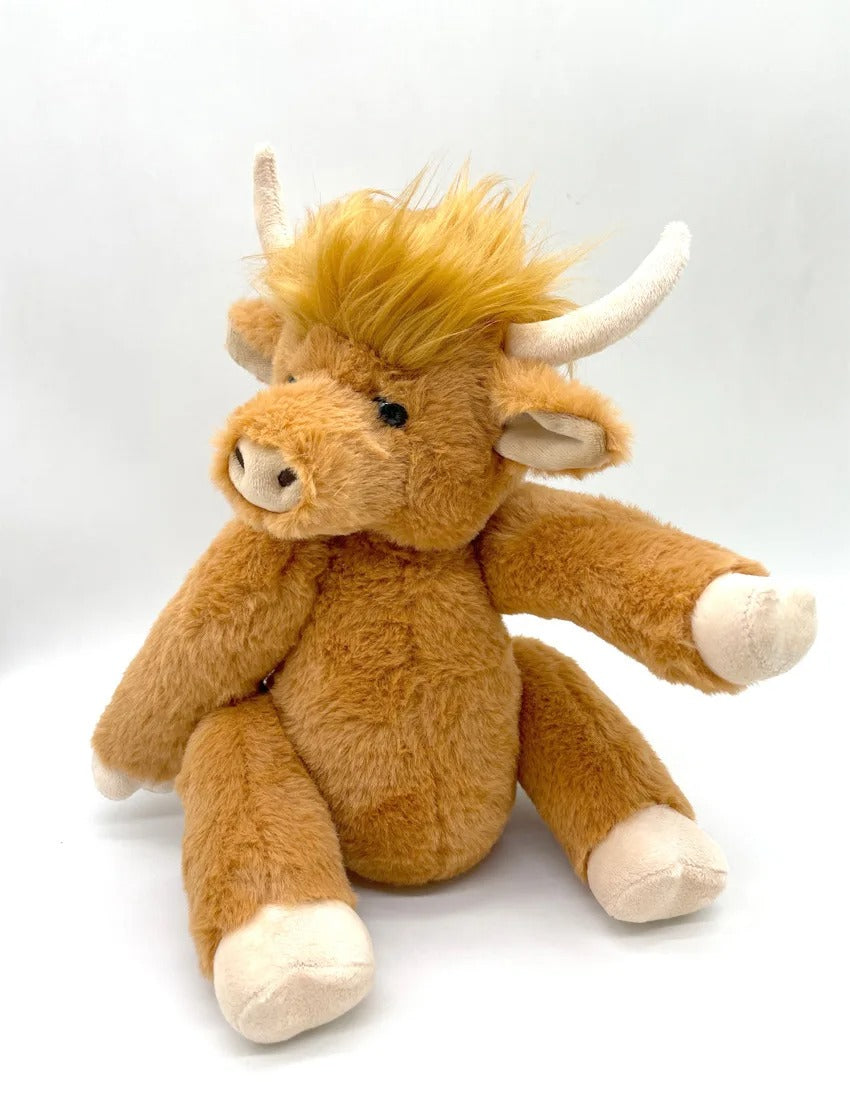 Brown Scottish Cow Stuffed Animal