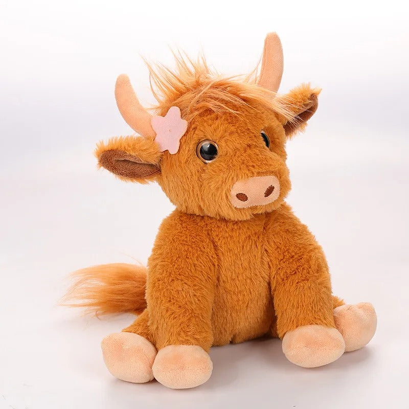 Stuffed Cute Brown Highland Cow