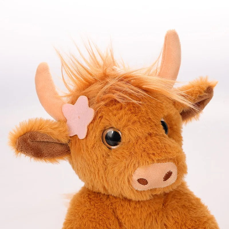 Stuffed Cute Brown Highland Cow