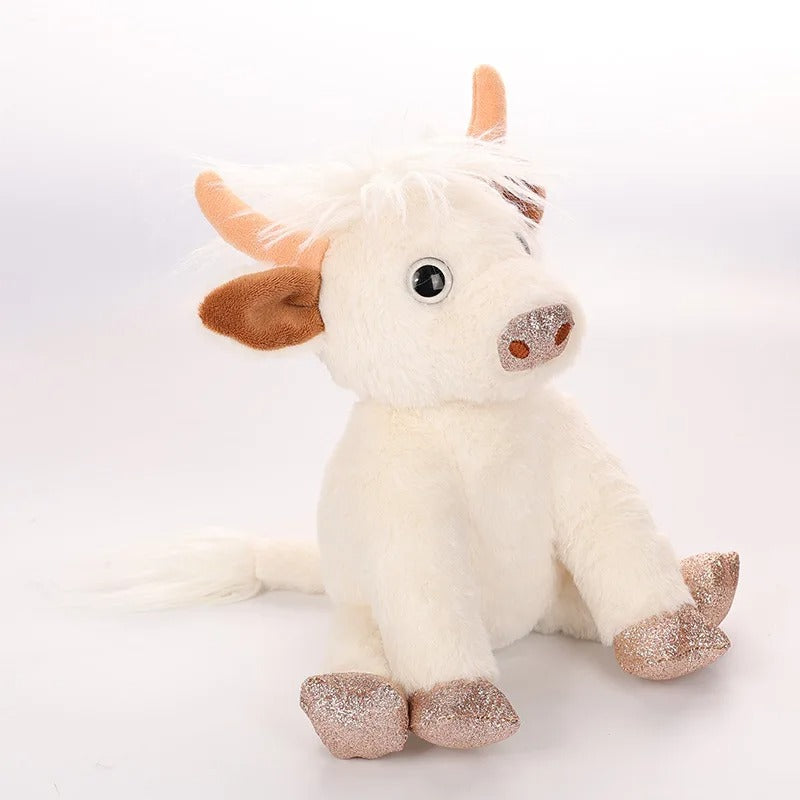 Stuffed Cute White Highland Cow