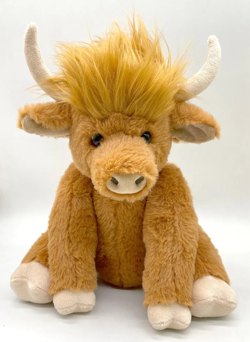 Brown Scottish Cow Stuffed Animal