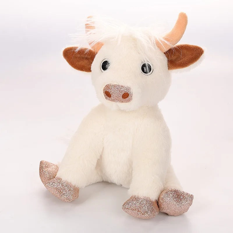 Stuffed Cute White Highland Cow