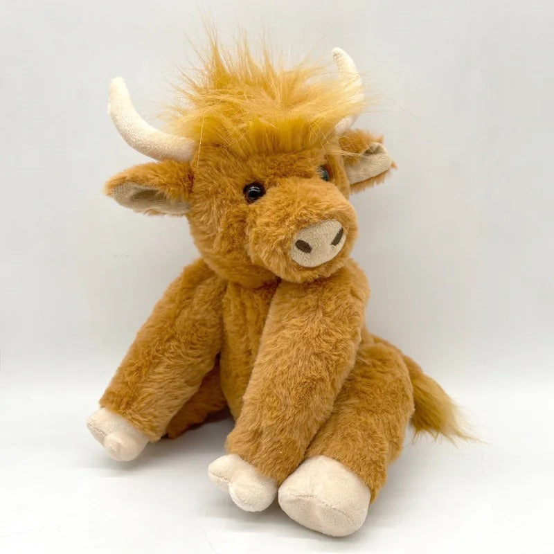 Brown Scottish Cow Stuffed Animal