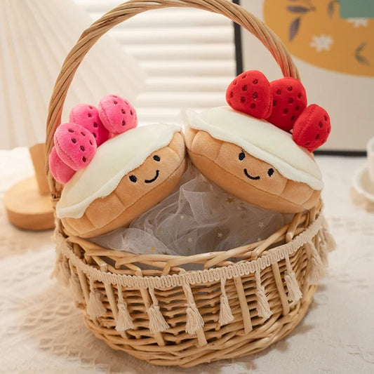 Cute Strawberry Cake Plush