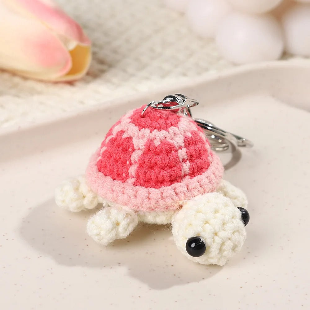 Cute Crochet Turtle Keychain