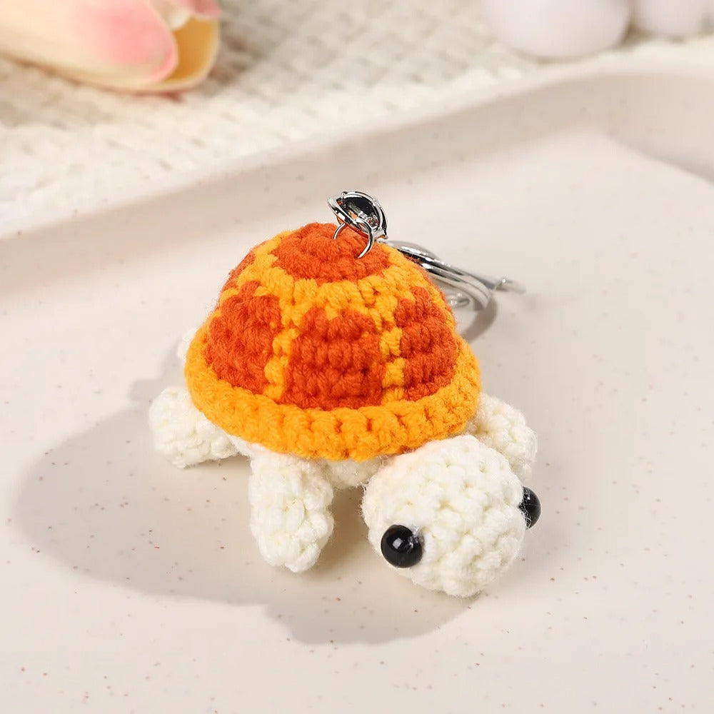Cute Crochet Turtle Keychain