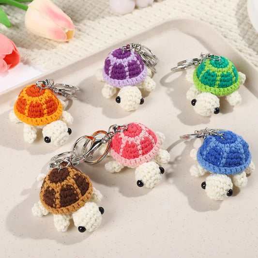 Cute Crochet Turtle Keychain
