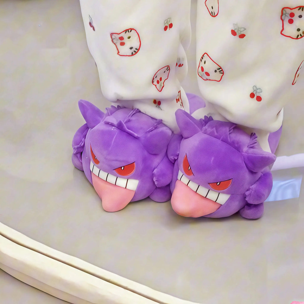 Gengar Tongue Plush Slippers