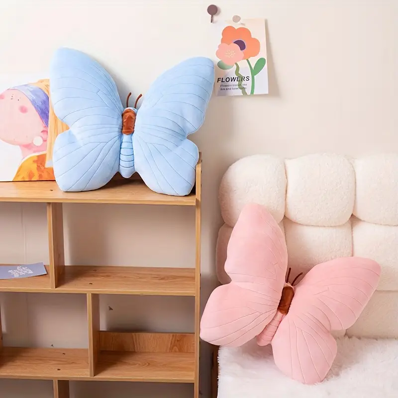 Cute Soft Butterfly Plush Pillow