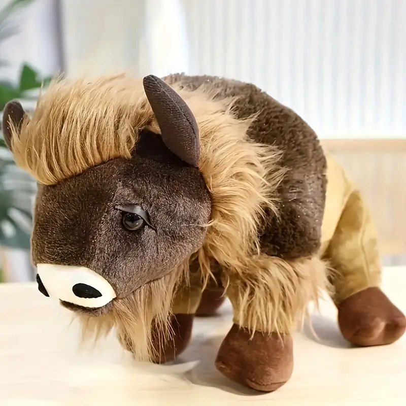 Fluffy Bison Plush
