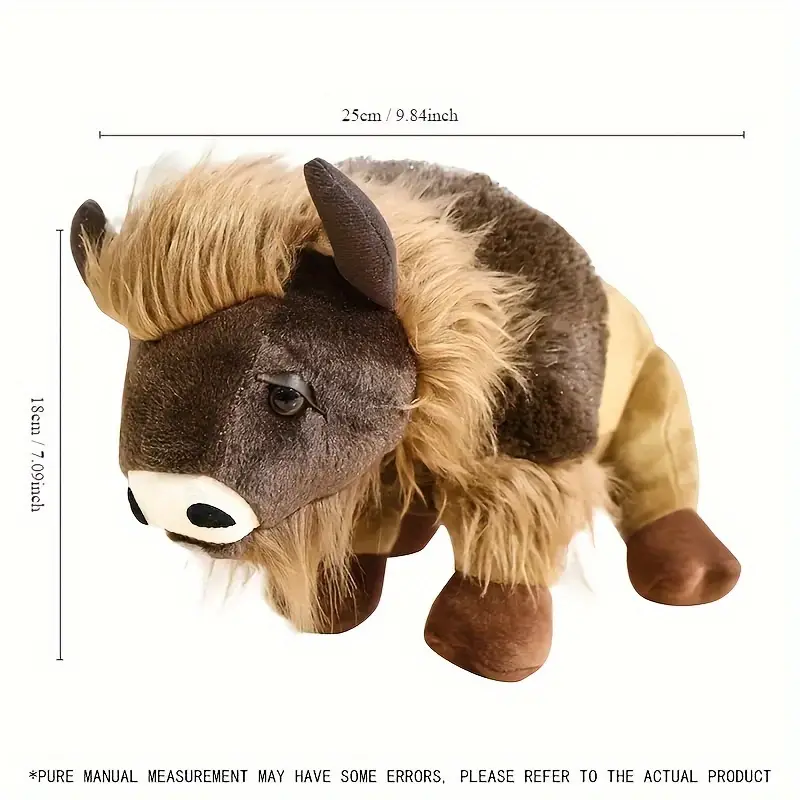Fluffy Bison Plush