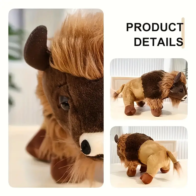 Fluffy Bison Plush