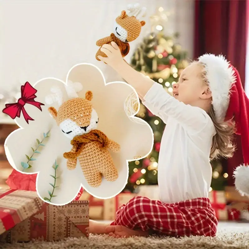 Adorable Crochet Reindeer Plush