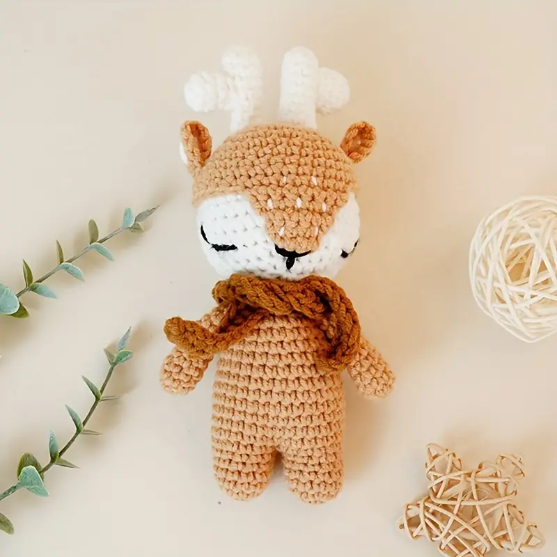 Adorable Crochet Reindeer Plush