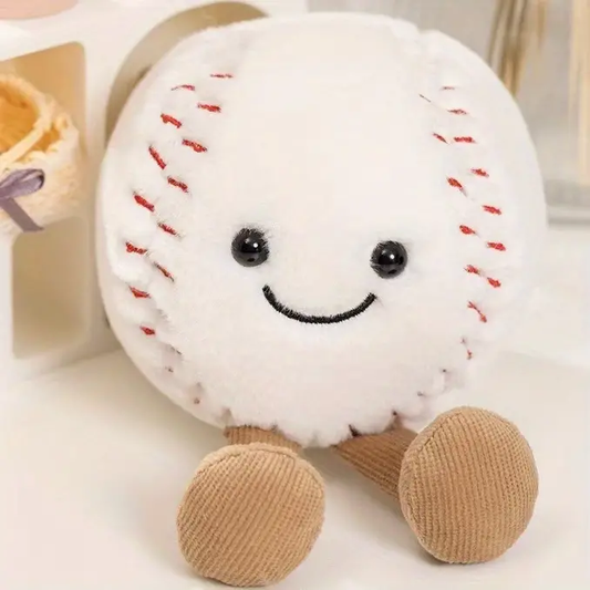 Cute Happy Baseball Ball Plush