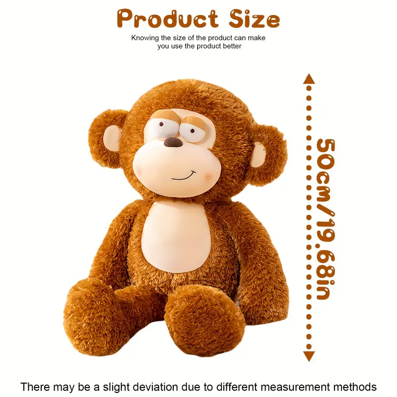 Fuzzy Monkey Plush