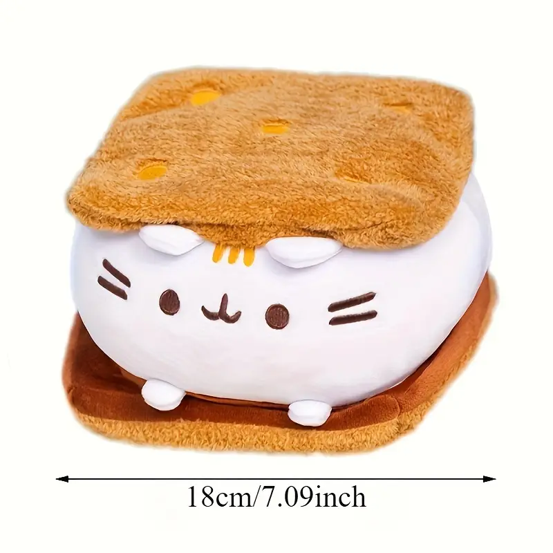 Adorable Cat Sandwich Plush