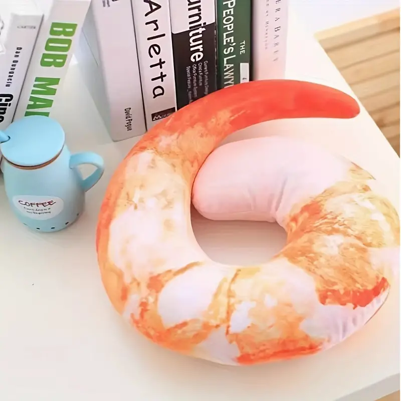 Shrimp Travel Plush Pillow