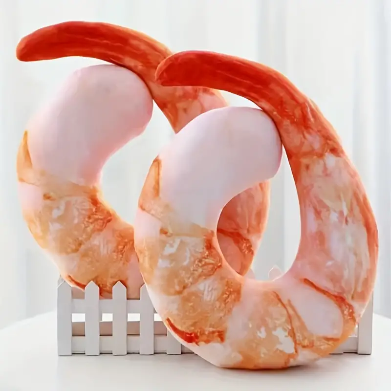 Shrimp Travel Plush Pillow