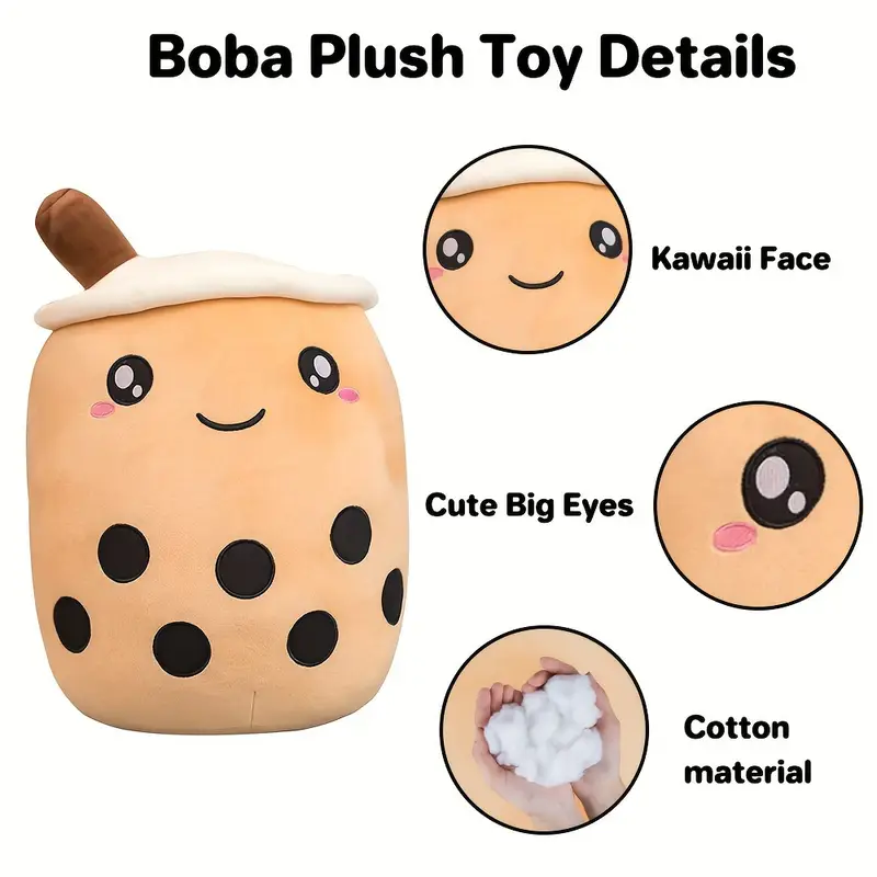 Cute Boba Milk Tea Plush