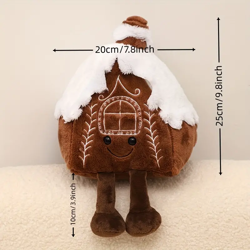 Adorable Gingerbread House Plush