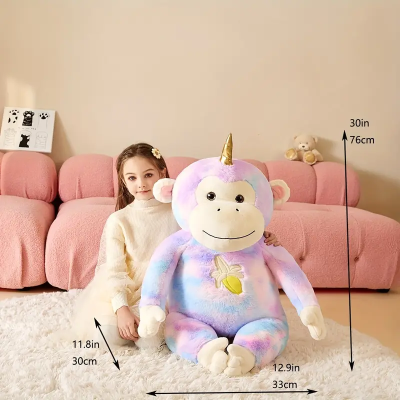 Cuddly Monkey Unicorn Plush