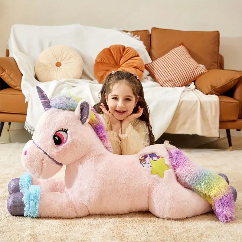 Giant Pink Unicorn Plush