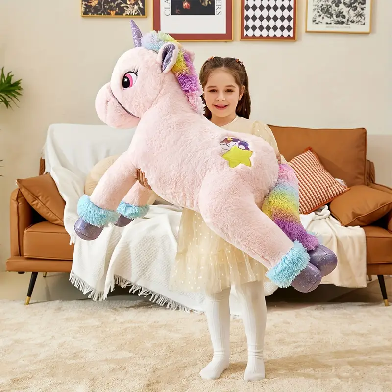 Giant Pink Unicorn Plush