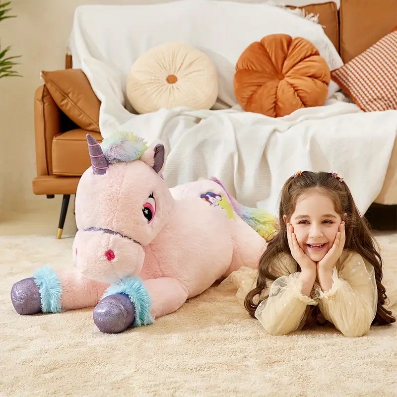 Giant Pink Unicorn Plush
