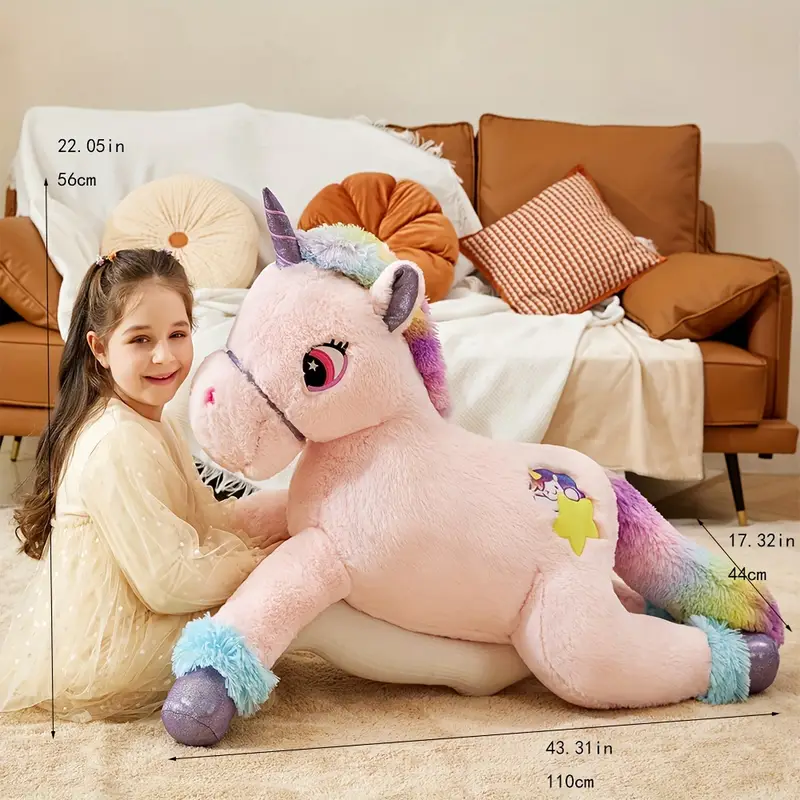 Giant Pink Unicorn Plush