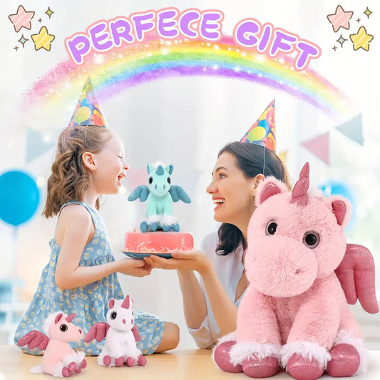 Fuzzy Stuffed Unicorn