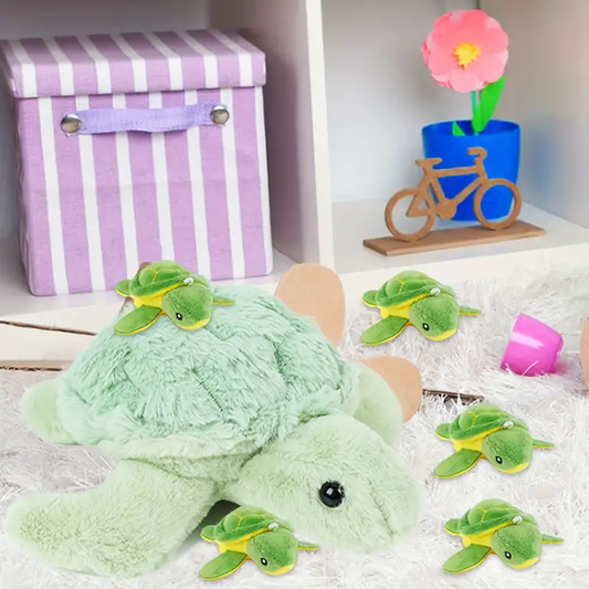 Fuzzy Stuffed Turtle Plush
