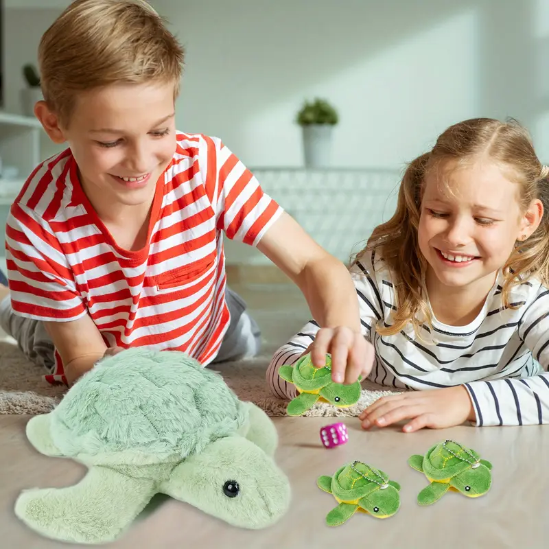 Fuzzy Stuffed Turtle Plush