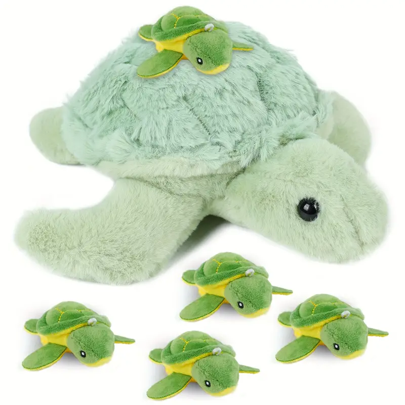 Fuzzy Stuffed Turtle Plush