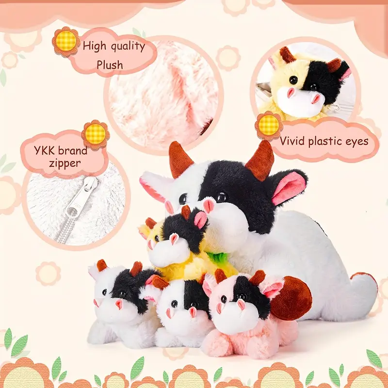 Adorable Stuffed Cow Plush