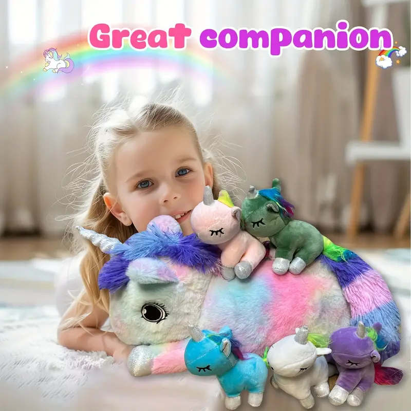 Cute Multicolor Stuffed Unicorn