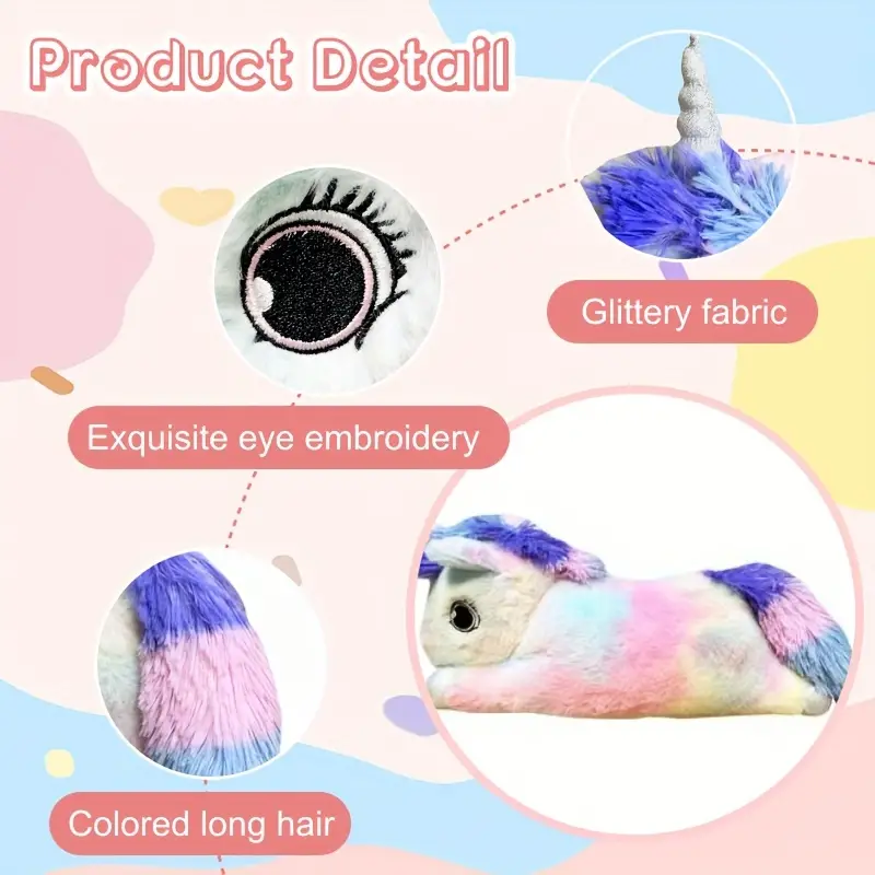 Cute Multicolor Stuffed Unicorn