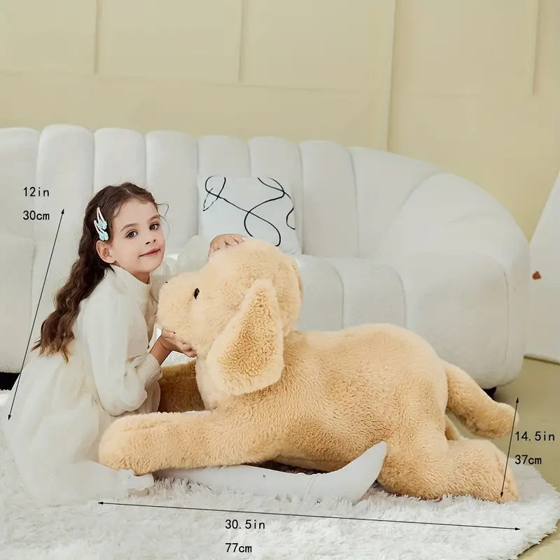 Fluffy Labrador Dog Plush