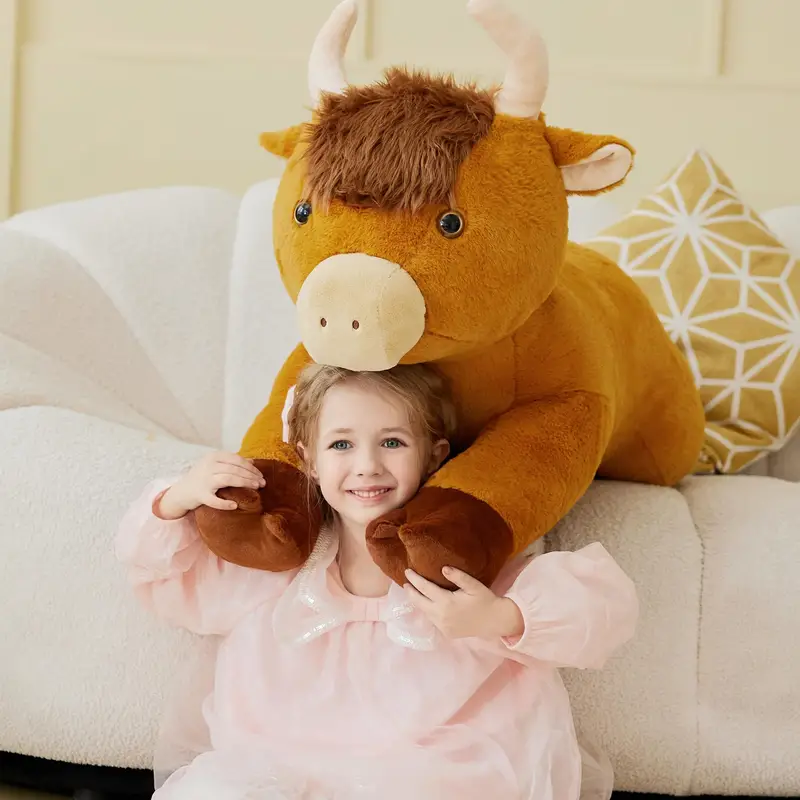 Jumbo Brown Highland Cow Plush
