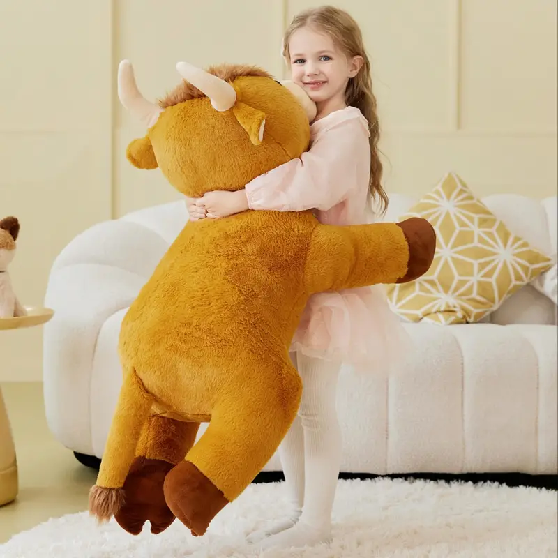 Jumbo Brown Highland Cow Plush