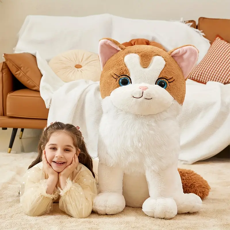 Jumbo Brown Cat Plush