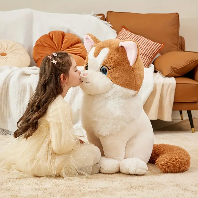 Jumbo Brown Cat Plush