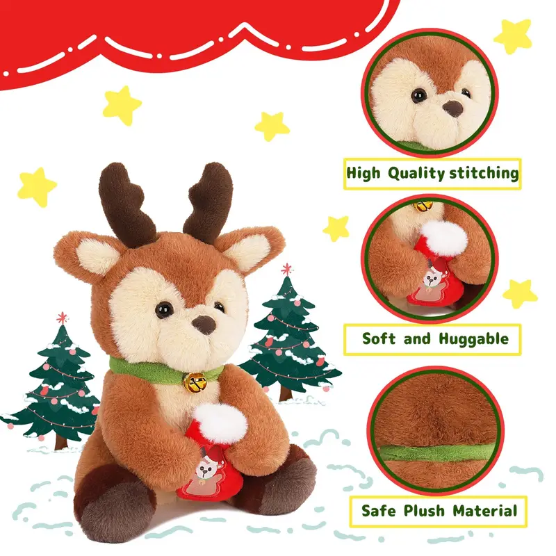 Cute Christmas Reindeer Plush